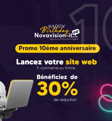 Promo 10ème anniversaire - CRÉATION SITE INTERNET Tunisie
