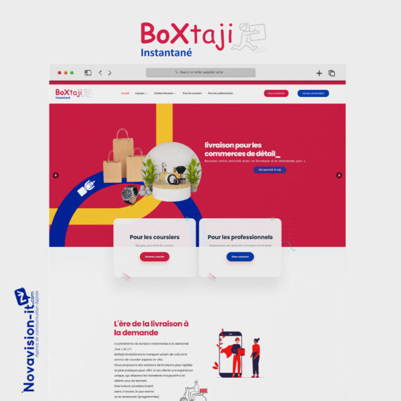 "creation-site-vitrine-boxtaji" Création du site vitrine pour Boxtaji