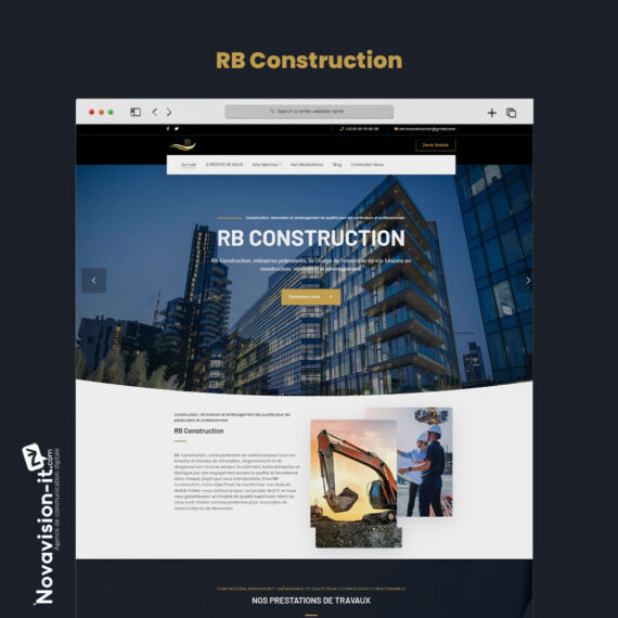 "creation-site-vitrine-rb-construction-france" Création du site vitrine pour RB Construction - France