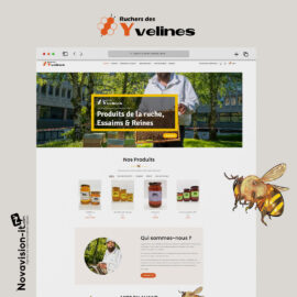 Création du site e-commerce pour Ruchers des Yvelines - France